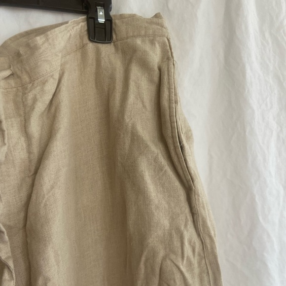 Brandini 100% Linen Straight Wide Leg Tie Waist Size XXL - Picture 10 of 13